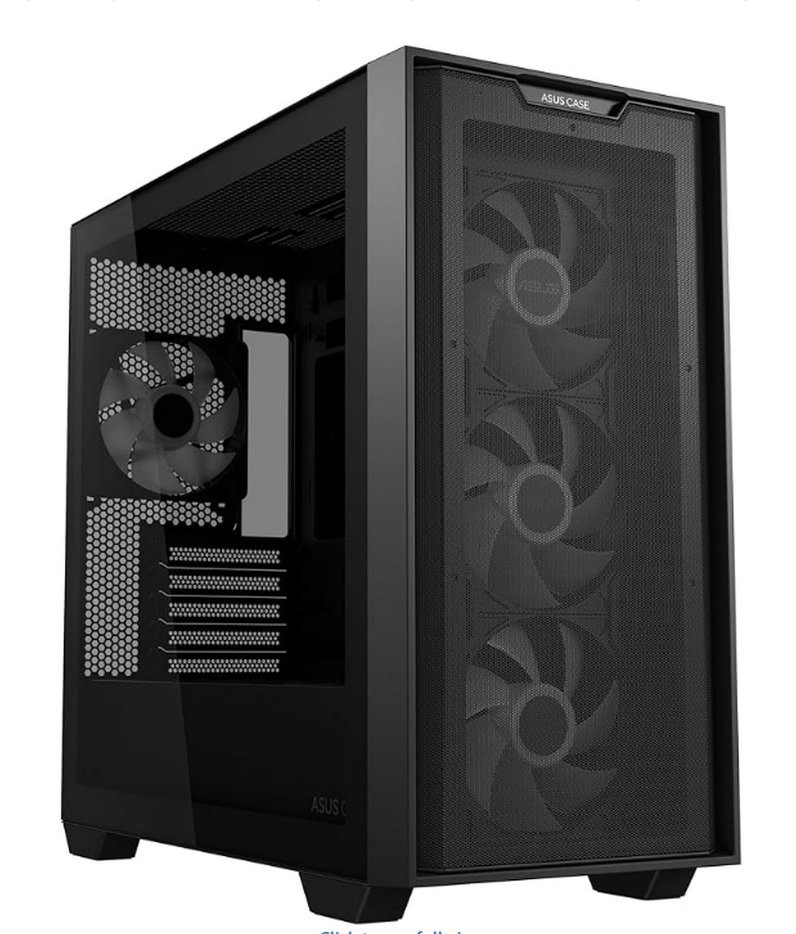 ASUS A21 Plus TG ARGB Black microATX PC Case